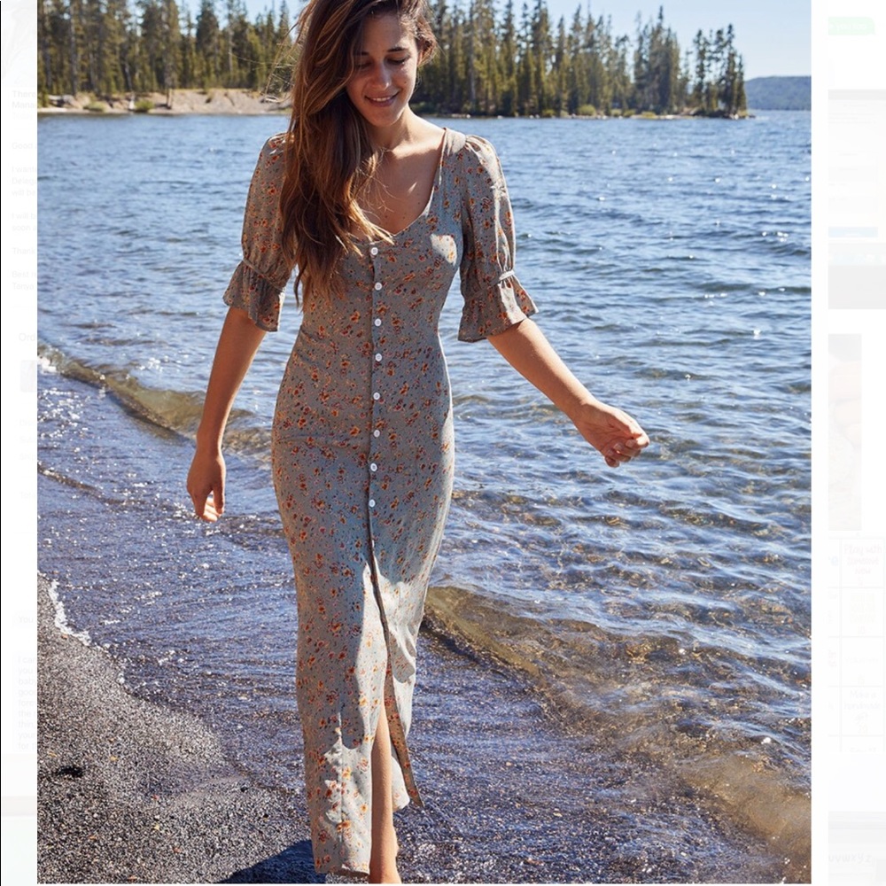 Christy Dawn Lennon Dress (Sage Floral)